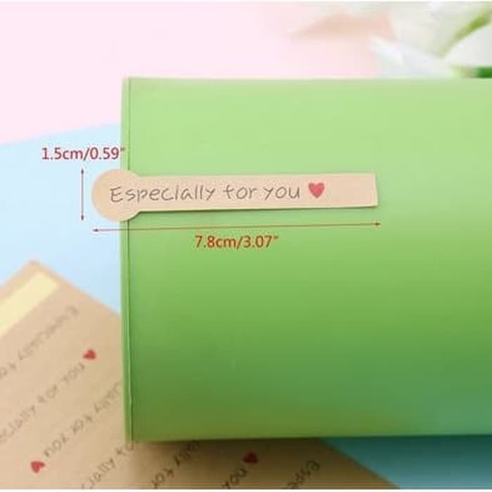 Paper Tags Sticker &quot;ESPECIALLY FOR YOU&quot; - Tube Shape (1sheet/20pcs)