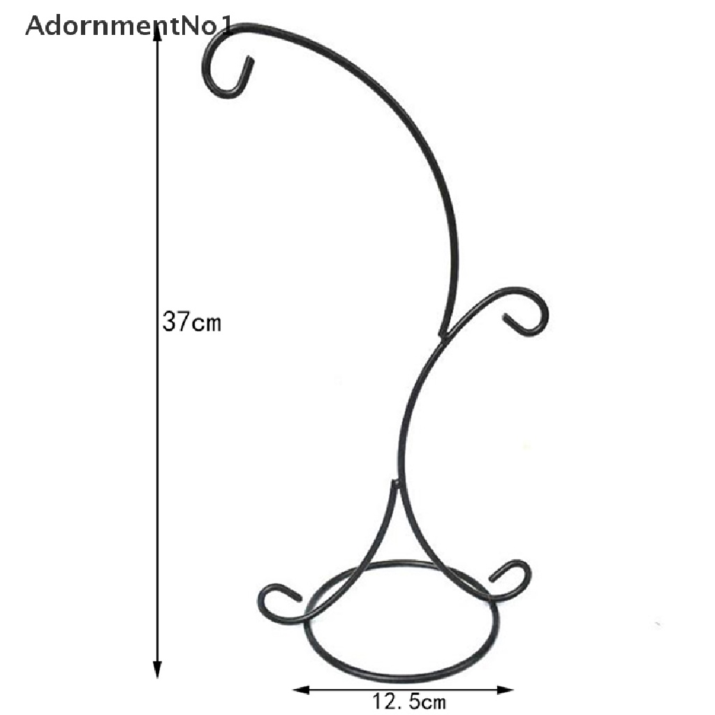 [AdornmentNo1] 37CM Double hook Metal Iron Candlestick Candle Holder Plant Glass Bottle Stand [new]