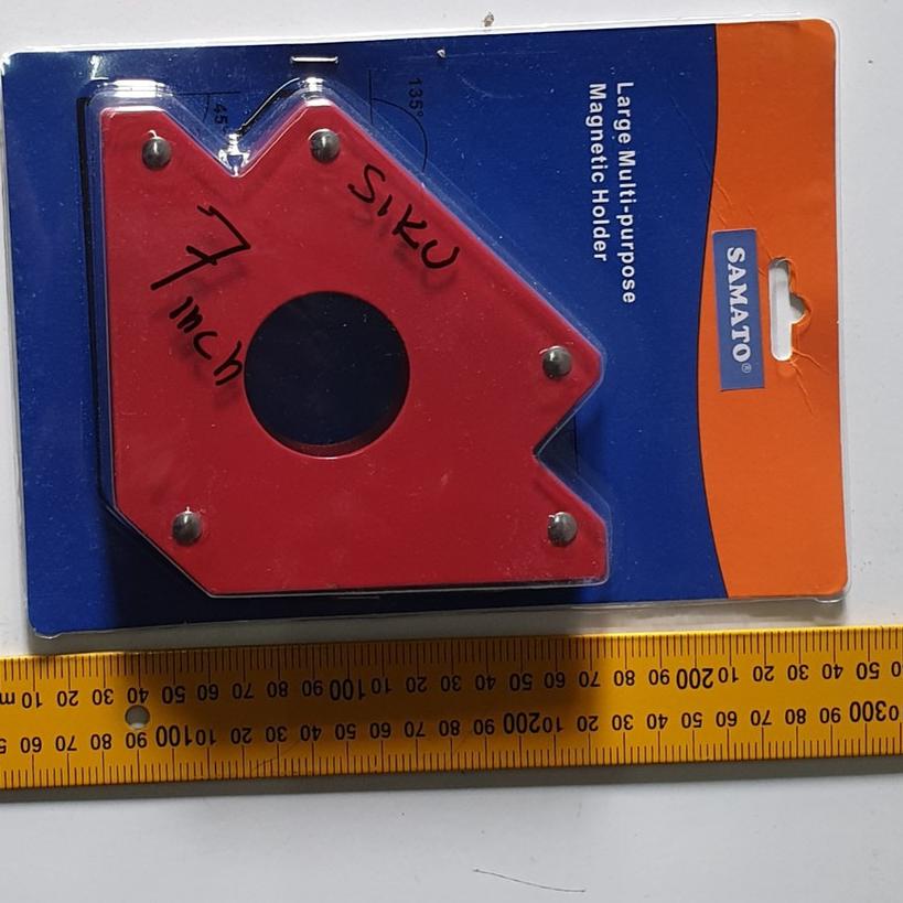 ➯ BESAR Magnet Holder Arrow Magnetic Siku Magnet Untuk Las 7 inch ←