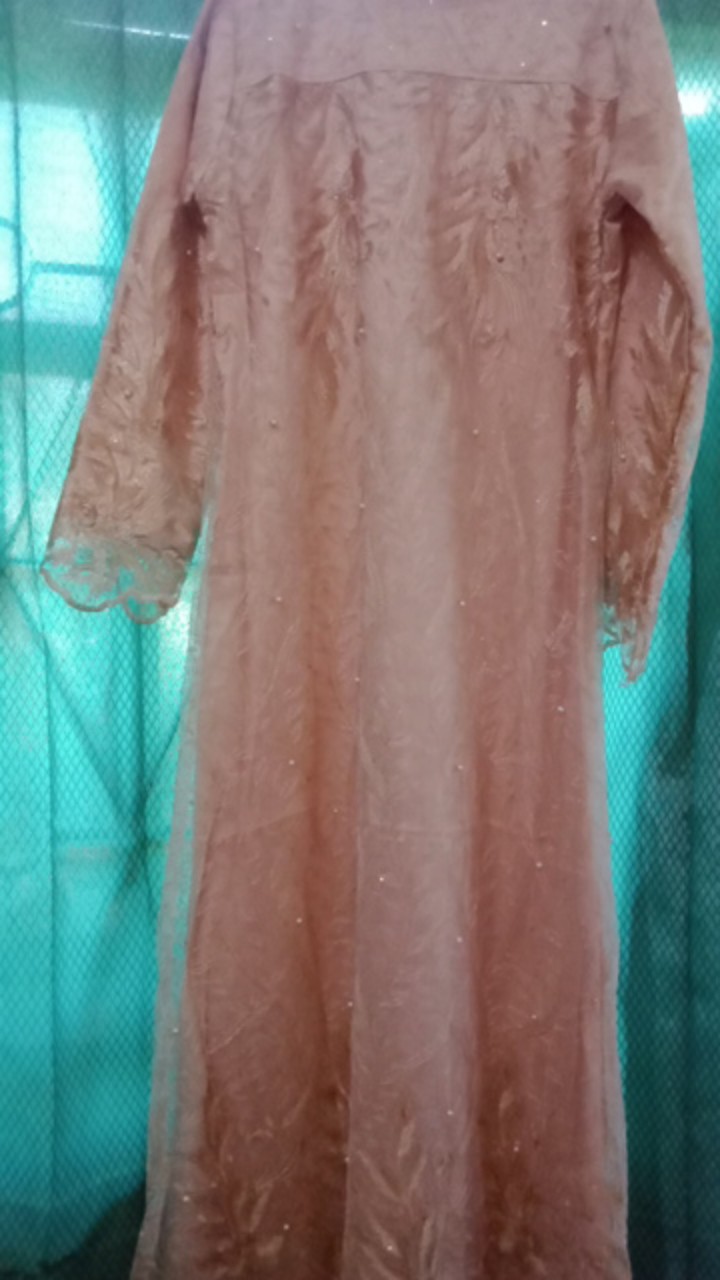 Ada Jumbo Best Seller Laudya Dress By Elsire Tile Bordir Brokat Belakang Full Kondangan