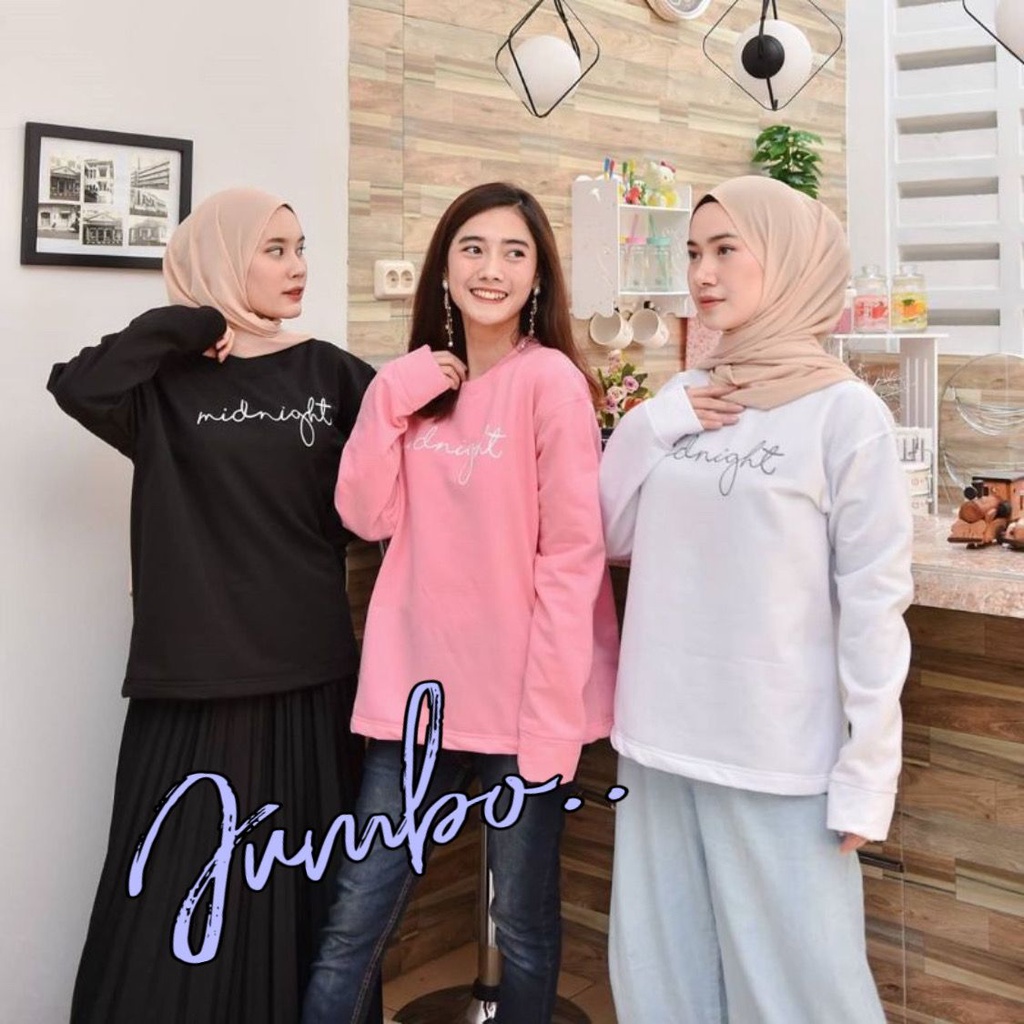 VS GG - baju atasan SWEATER Original sweater MIDNIGHT