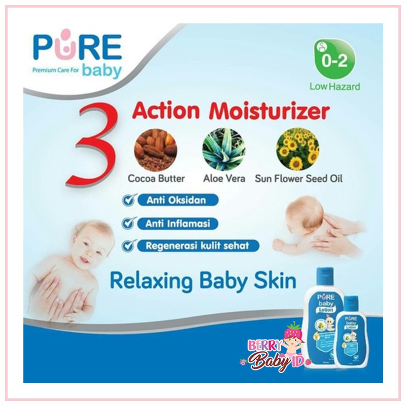 PureBB Lotion Losion Moisturizer Bayi Anti Oksidan 80 ml Pure BB Baby Berry Mart