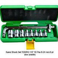 TEKIRO KUNCI SOCK SET 6PT - 10 PCS (8-24MM, 1/2Inch)