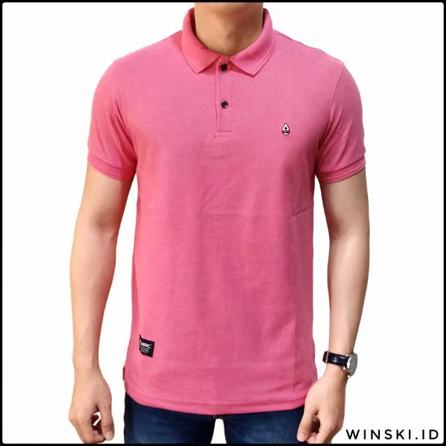 baju polo pink