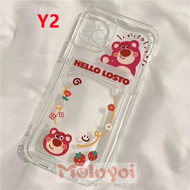 Soft Case Tpu Motif Hello Kitty Slot Kartu Kredit Untuk Iphone 7 8 Plus 6 6s Plus 12 11 13 Pro Max Xr X Se 2020 Xs Max