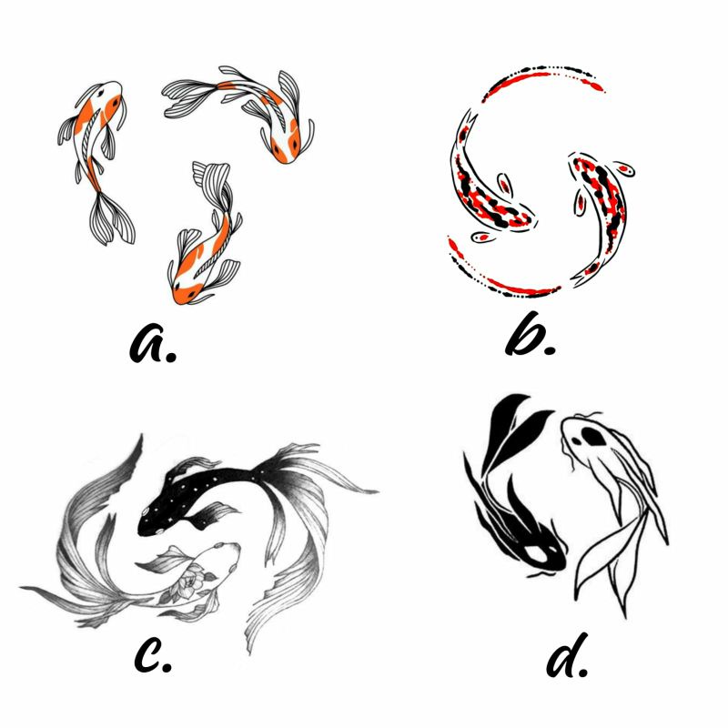 【 Fish tattos 】 Stiker Tatto/Tattoo Temporary aesthetic