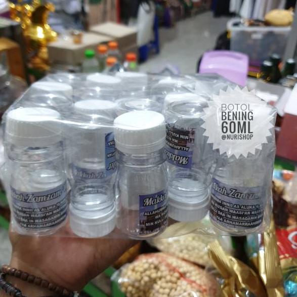 Ready Stok Botol Air Zamzam Kecil Bening 40ml / Oleh Oleh Haji Umroh
