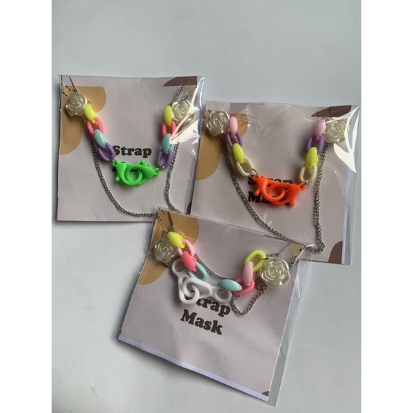 Konektor Masker Strap Mask 2in1 Mutiara Kristal-R 6