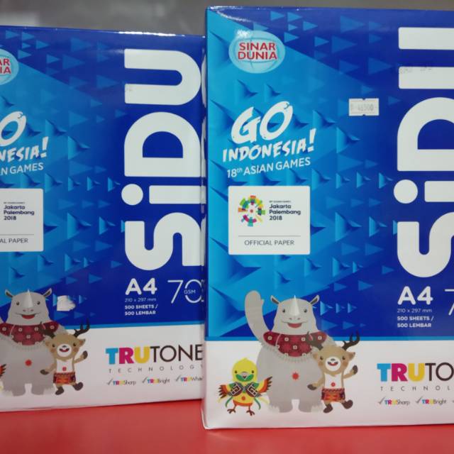 

Kertas HVS SIDU A4 70GSM