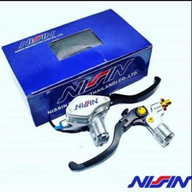 MASTER REM NISSIN TABUNG OVAL KACA CNC MIO BEAT AEROX LEXI NINJA VIXION SATRIA FU RX KING VIXION DLL-TABUNG OVAL SILVER