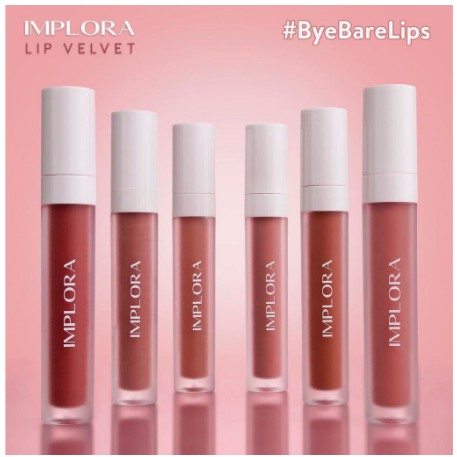 [ SKINHOUSEID ] IMPLORA LIP VELVET 4,6 gram | Lip Cream Matte | Lipstik | BPOM