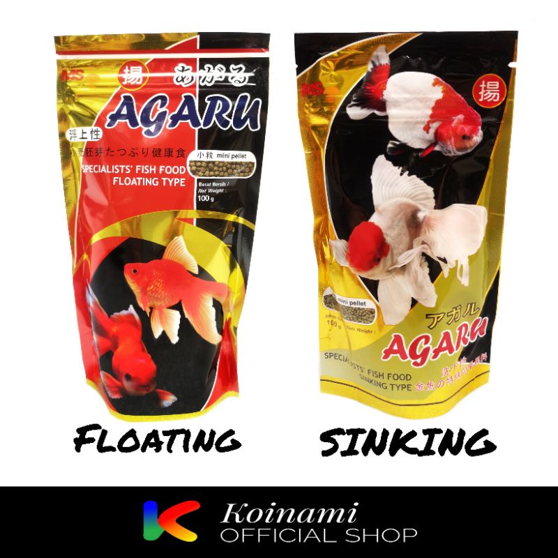 AGARU SINKING / AGARU FLOATING / MAKANAN IKAN