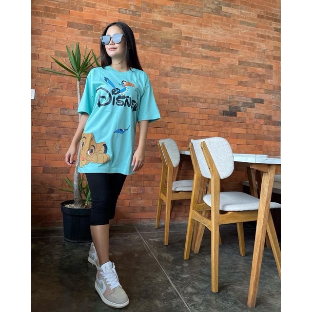 Kaos TShirt Oversize  Disney Zara Premium import Bkk