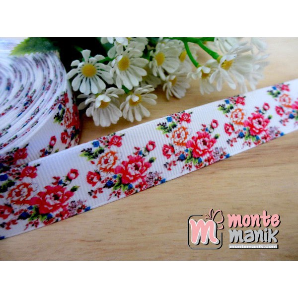 

Pita Grosgrain Shaby Rose 1 inch (PITA-068)