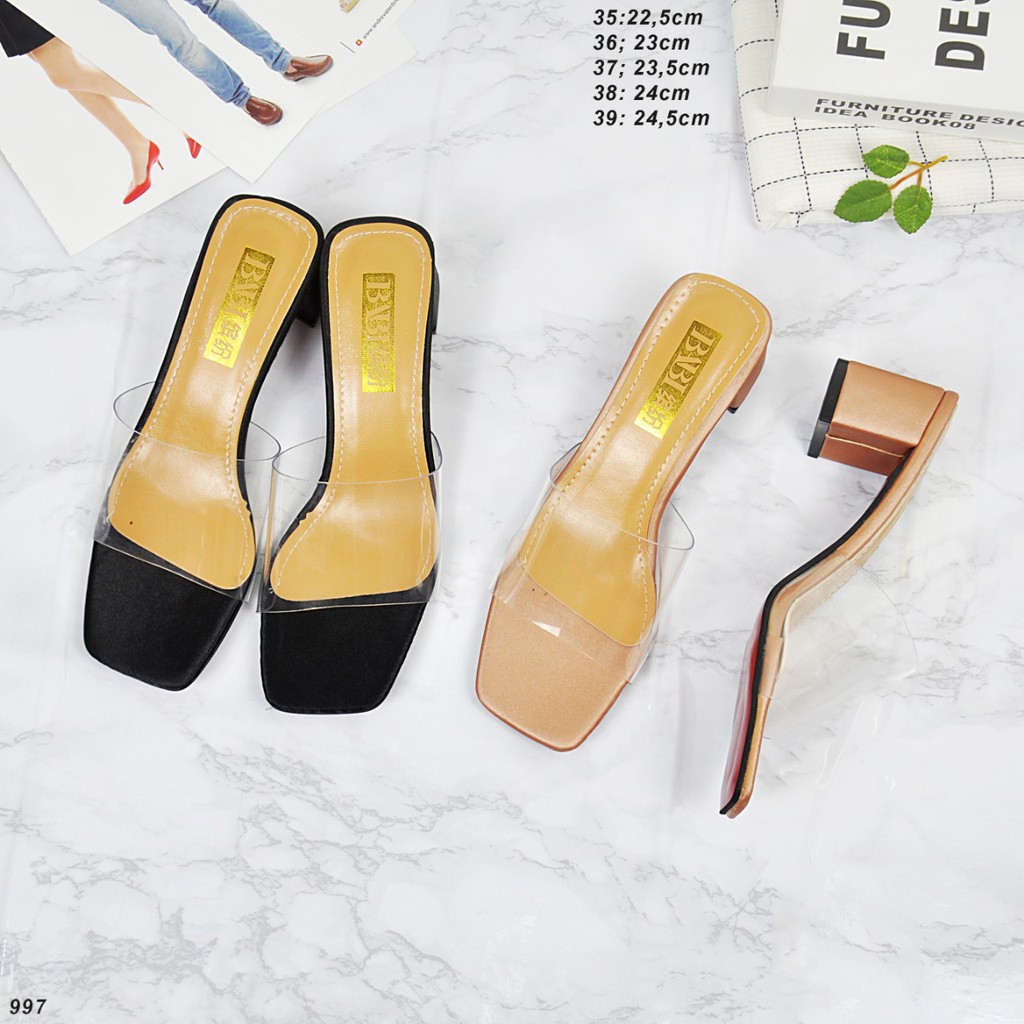 SANDAL HEELS TRANSPARAN NAKED 997 LAV BATAM SANDAL IMPORT SANDAL FASHION WANITA SANDAL HAK TINGGI