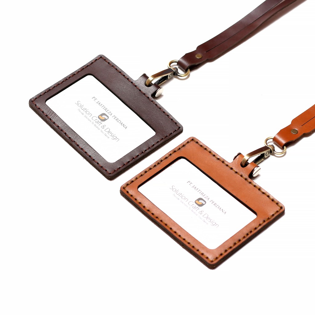 

ID Card Holder Kulit Sapi Genuine Custom Nametag - KODE : IDHLS020