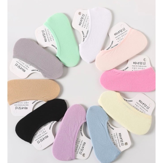 FAMILY TOYS - KAOS KAKI HIDDEN SOCKS PRIA WANITA POLOS BAHAN BREATHABLE KAOSKAKI PENDEK
