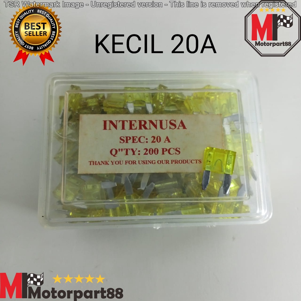 SEKRING SKRING SIKRING FUSE PIUS TANCAP KECIL 10A 15A 20A HARGA PER 100PCS