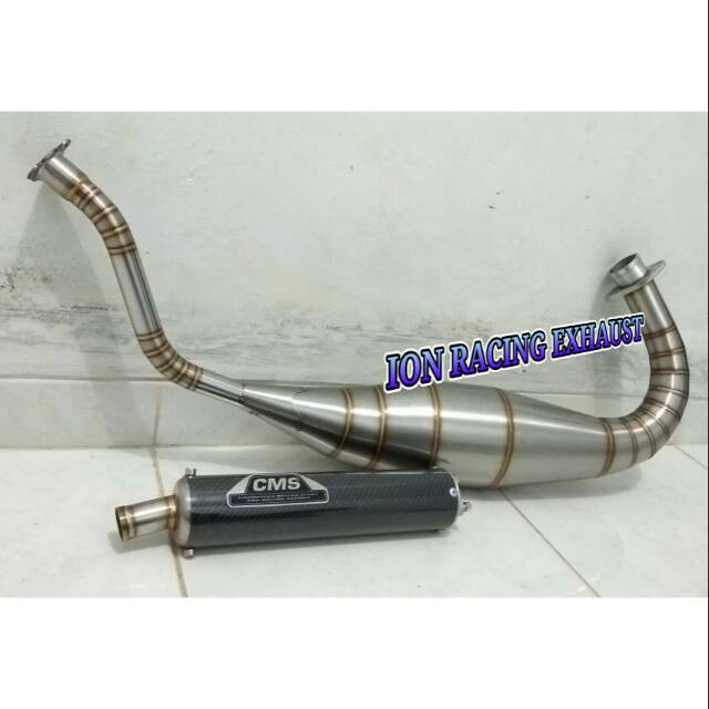 Knalpot COBRA Ninja R Ninja RR Ninja SS 2 tak CMS Full Stainles .