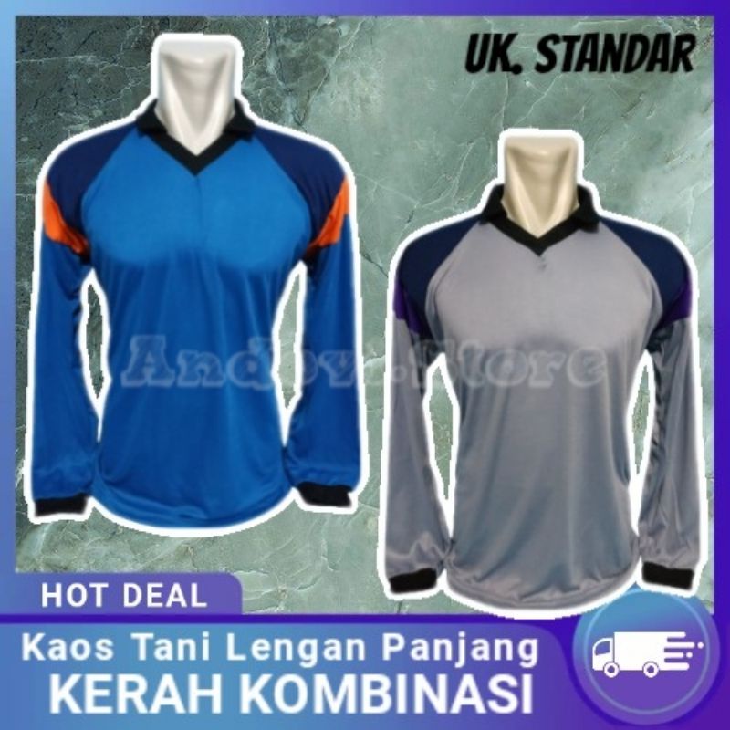 Kaos Tani Kerah Kombinasi (KERAH STD)