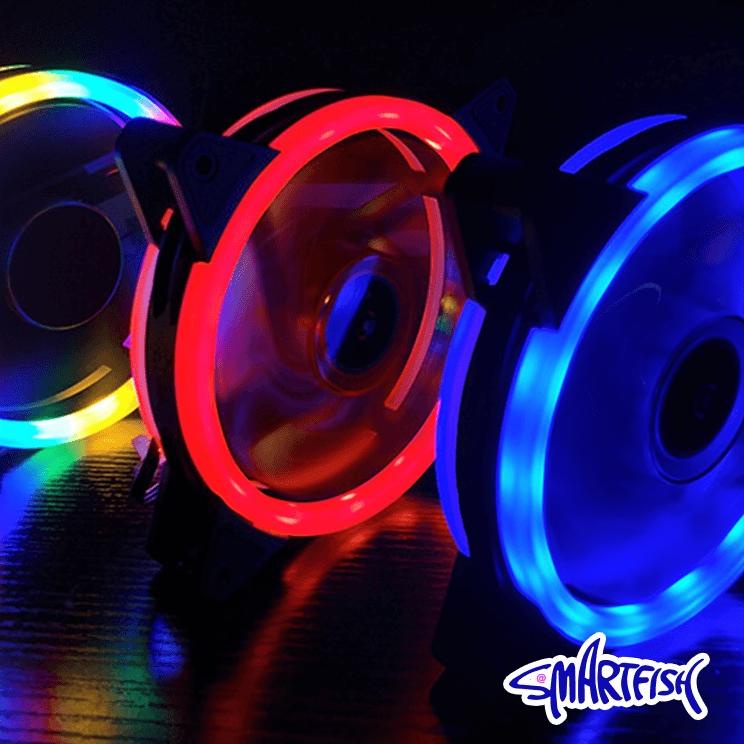 Murah Luar Biasa Smartfish Fan Casing Heatsink PC RGB Ring Light