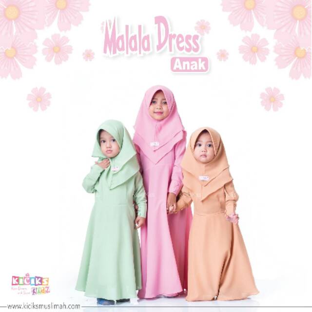 Gamis anak Malala Kiciks kids