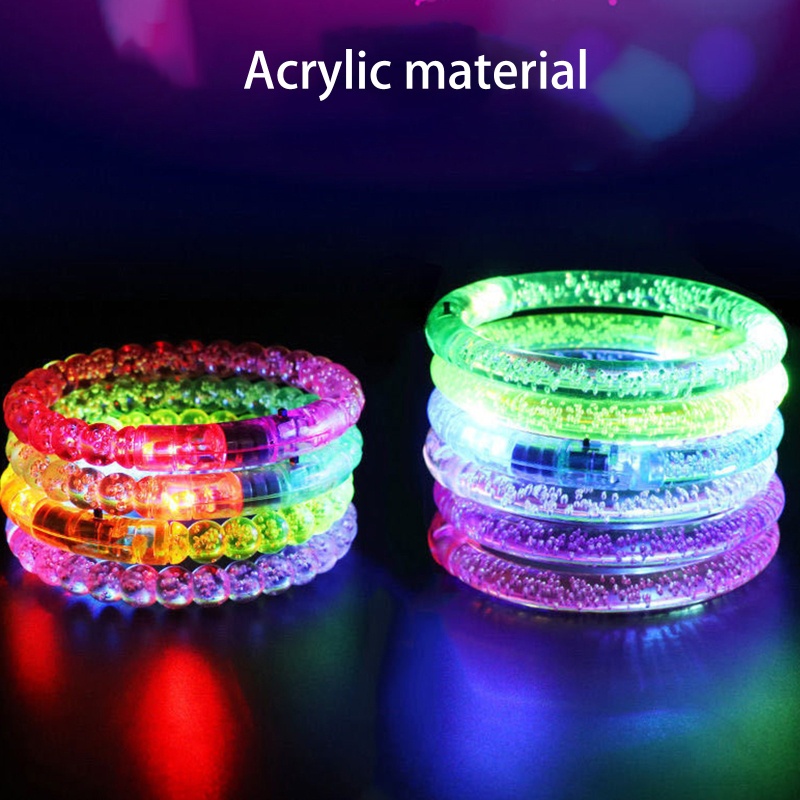 Mary Light Up Magic Bracelet Night Toy Luminous LED Kedip Gelang Untuk w/Giftbox Remaja Cahaya Mempesona Warna-Warni