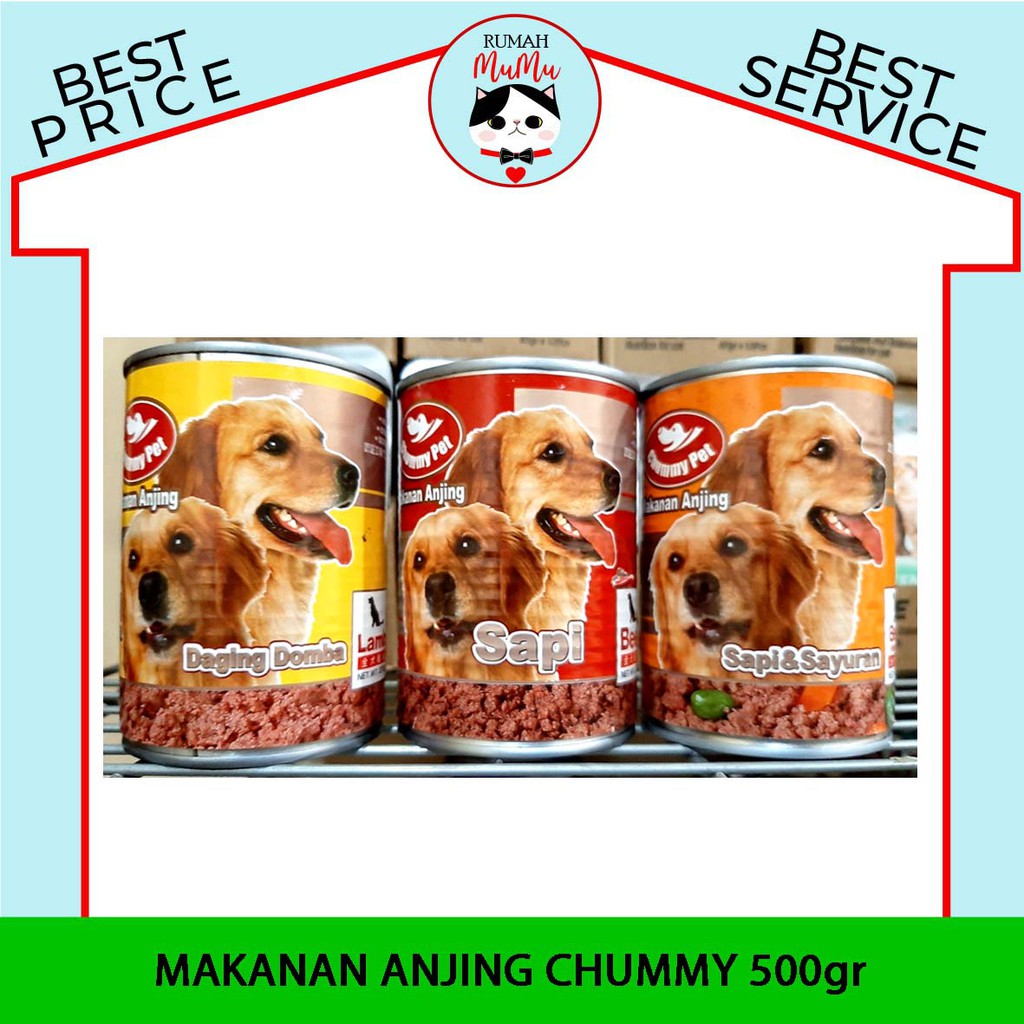 MAKANAN ANJING CHUMMY TERLARIS SANGAT DISUKAI 500GR