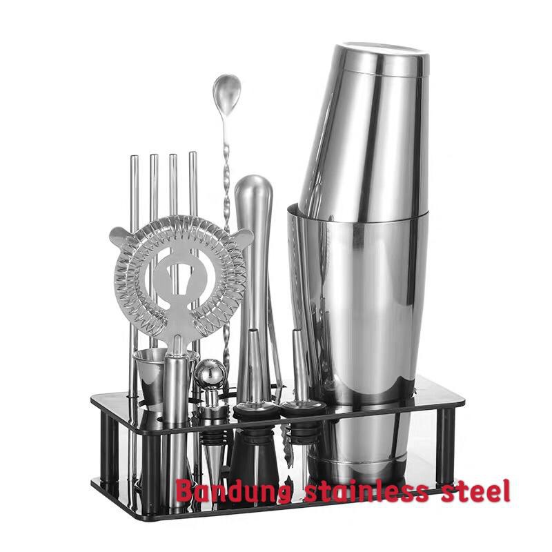 Bartender set 15in1 bar tender mixer cocktail shaker stainless rak