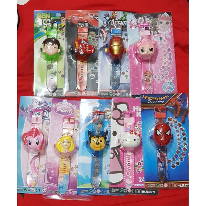 Jam Tangan Anak Projector 24 Grid Karakter Jam Tangan Jam Tangan Anak Projector 24 Grid Karakter Jam Tangan