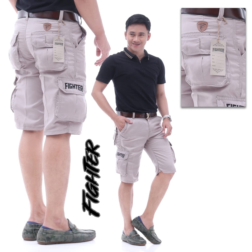 [BISA COD] Size 27- 38 YANG LAGI HITS Celana Pendek Cargo Pria Kimpul Gunung PDL Army Doreng Mma Casual Premium Keren