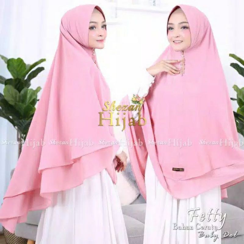 khimar 2 layer cerutty babydol...soft pet antem..khimar 2 layer...cerutty armani