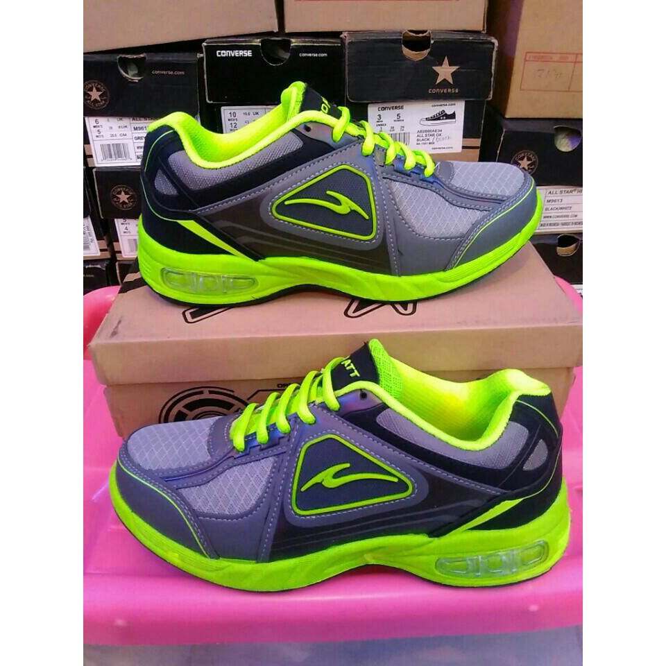 sepatu PRO ATT AGR abu hijau / running volley volly voli