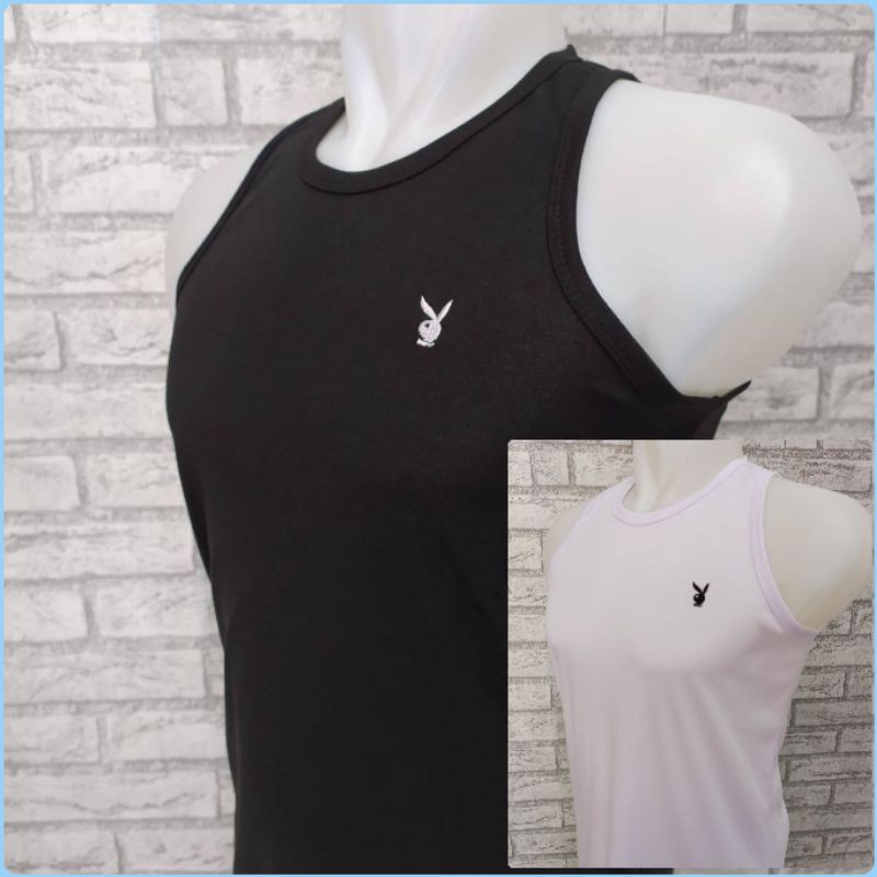 Kaos dalam pria singlet tanpa lengan tanktop fitnes sport laki murah