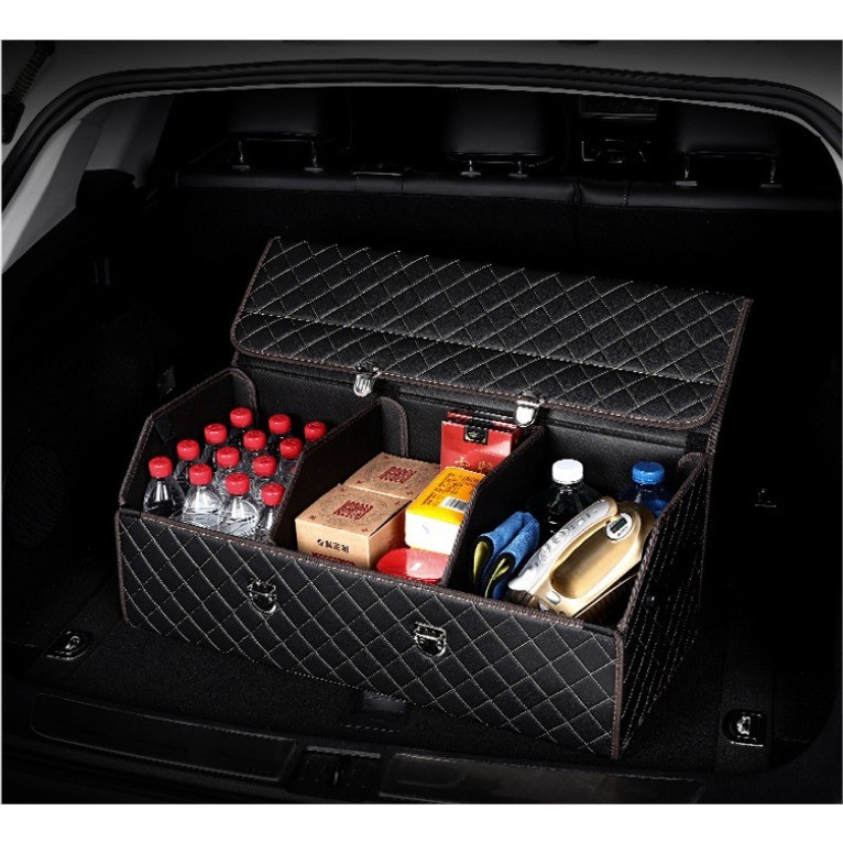 Trunk Car Storage Box Tempat Penyimpanan Barang Aksesoris Organizer Bagasi Mobil Lipat