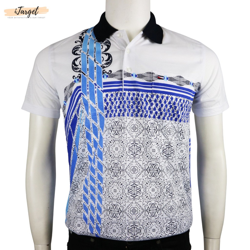 Miller Neuman Kaos Kerah Pria Bapak Dewasa Bahan Katun Berkantong MN-115