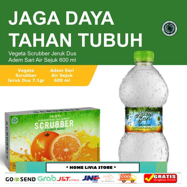 

Vegeta Scrubber Jeruk Dus + Adem Sari Air Sejuk 600 ml