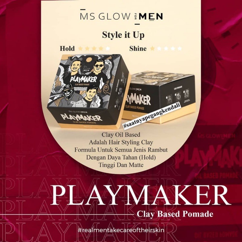 MS GLOW FOR MEN / PERAWATAN WAJAH PRIA / SERUM MEN / CREAM WAJAH UNTUK PRIA / SUNSCREEN MEN / MS GLOW