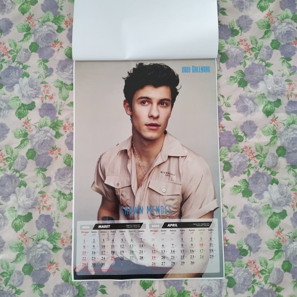 

Kalender Dinding 2025 Shawn Mendes Bebas Custom (6 lembar)