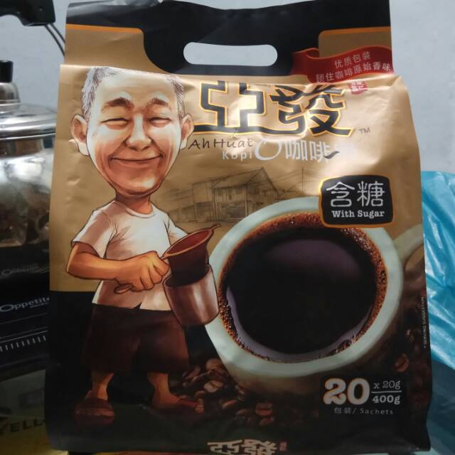 

12.12 Kopi Ahuat with Sugar / Coffee celup sashet premium PAKAI GULA