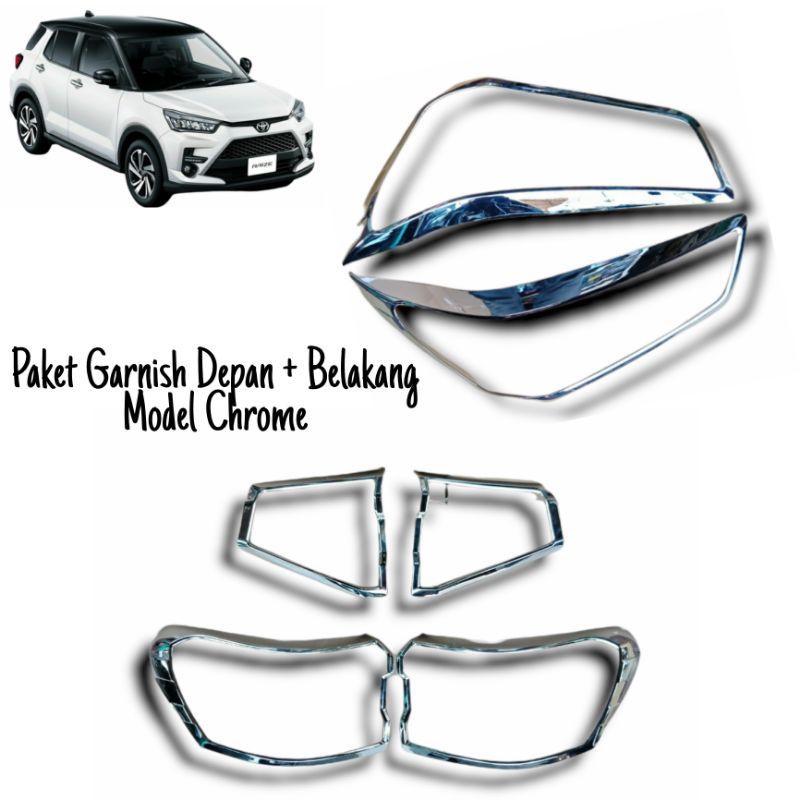 paket garnis Toyota Raize/Rocky chrome