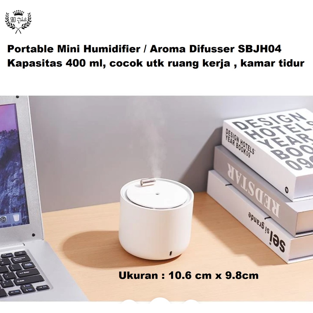 Mini Portable Aromaterapi diffuser Humidifier Purifier 7 LED 400ml SBJH04 Pelembab ruangan