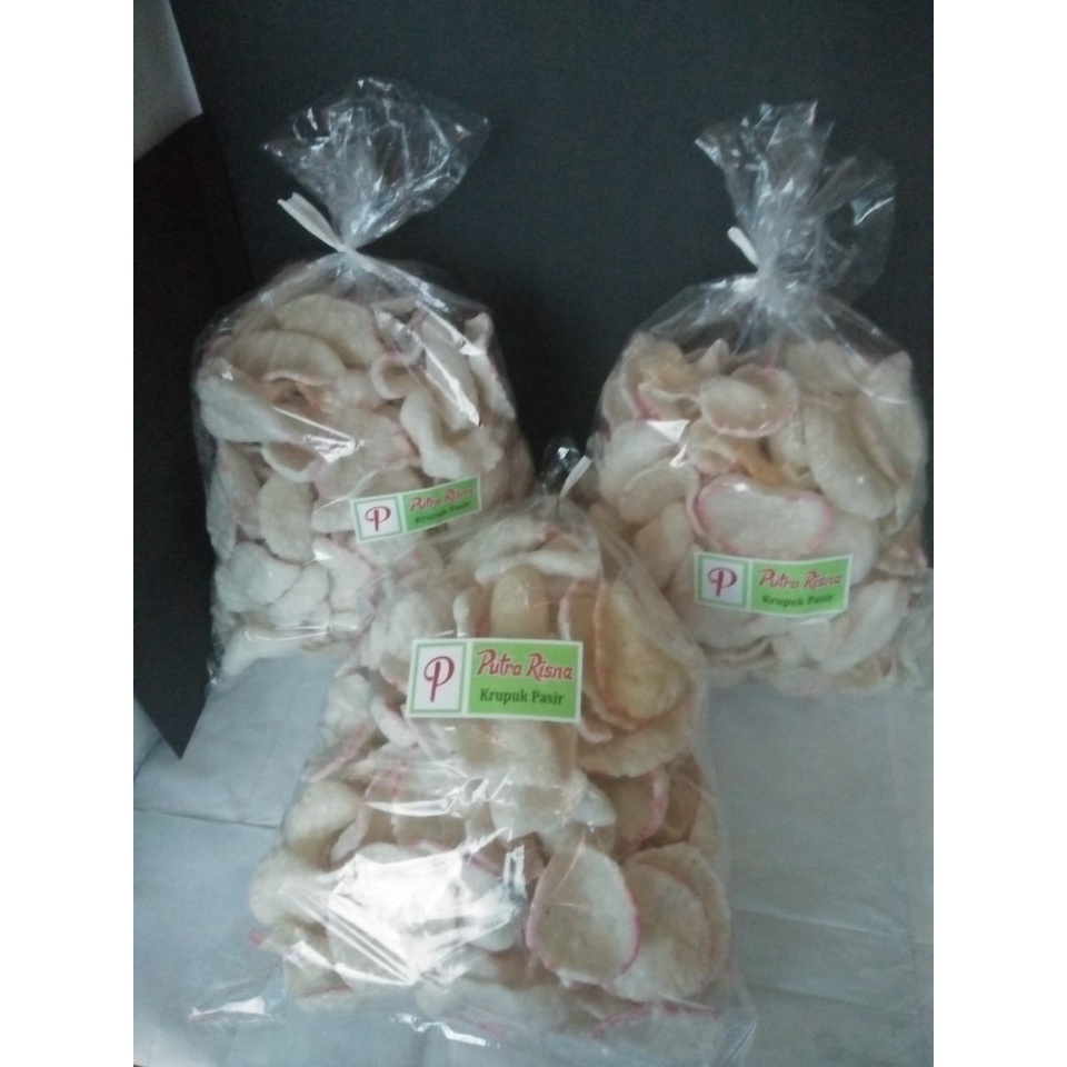

KERUPUK PASIR Rasa Bawang kemasan 100 gram - FREE Sambal Petis