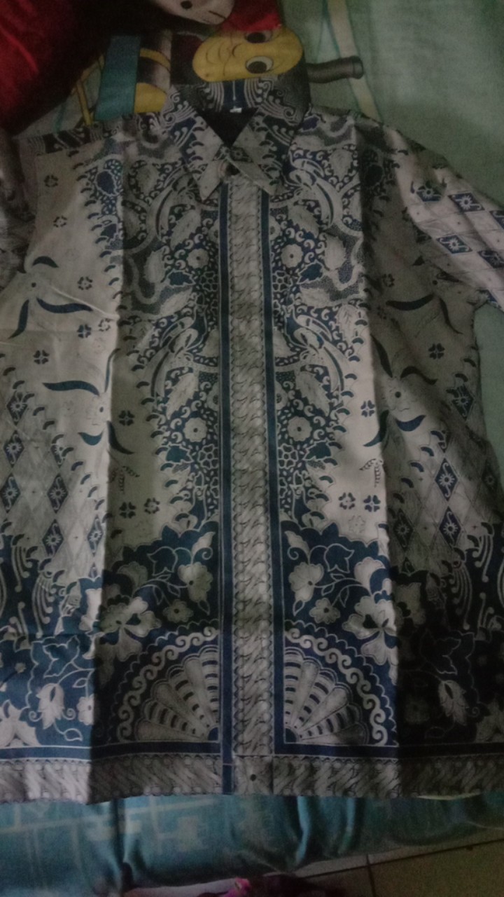 Kemeja Batik Pria Solo Lengan Panjang Lapis Furing Byantara Kanaya Modern Peksi Seling  Gitarja Bima