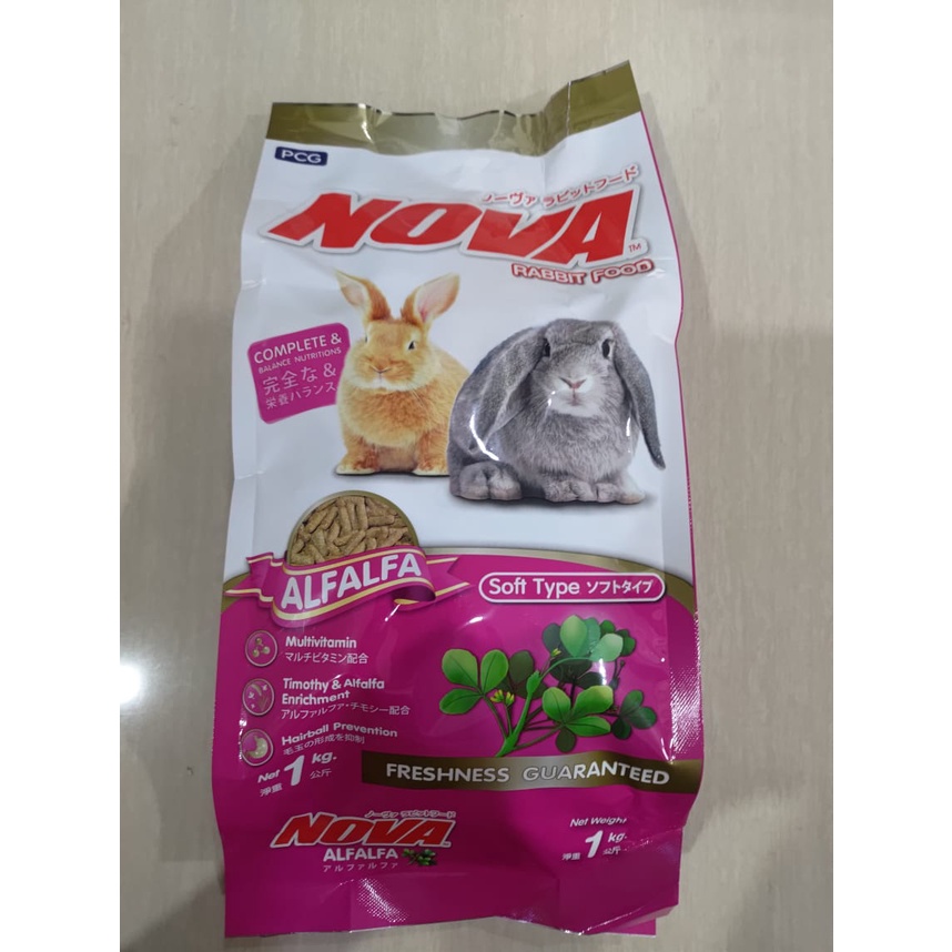 NOVA Rabbit Food Alfalfa Freshpack 1kg