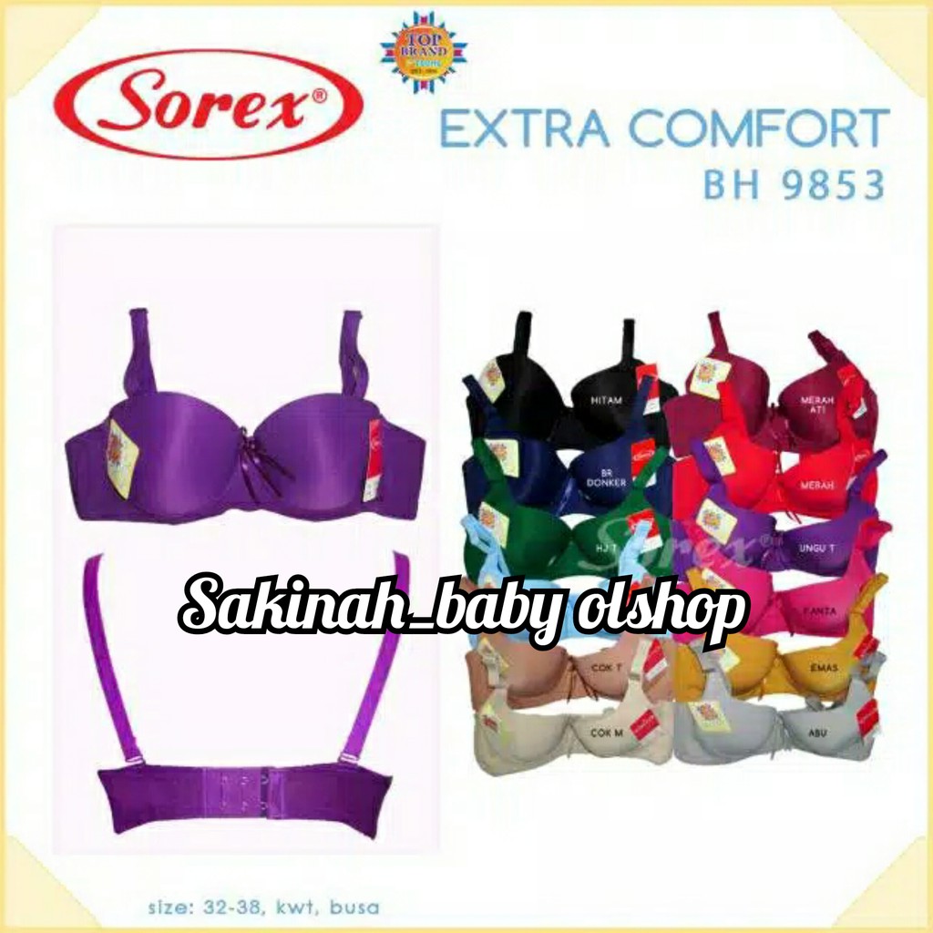 BH SOREX 9853 | BH busa kawat cup setengah | Bra busa dan kawat