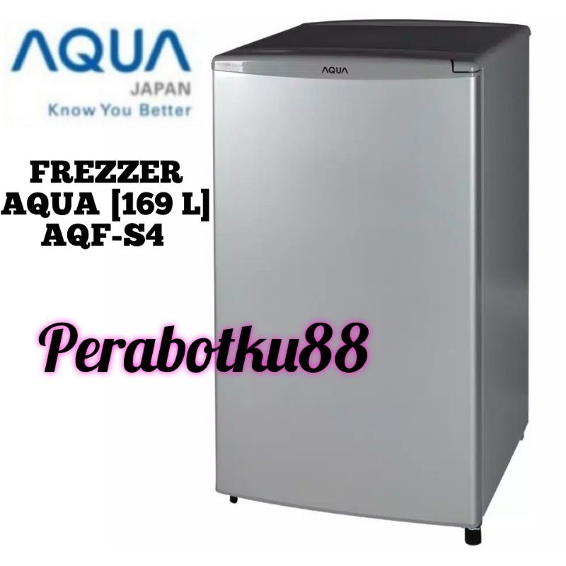 KULKAS 1 PINTU / LEMARI ES Freezer Asi Daging Es Batu SANYO AQUA JAPAN  AQF S4 4 rak AQFS4 KAPASITAS