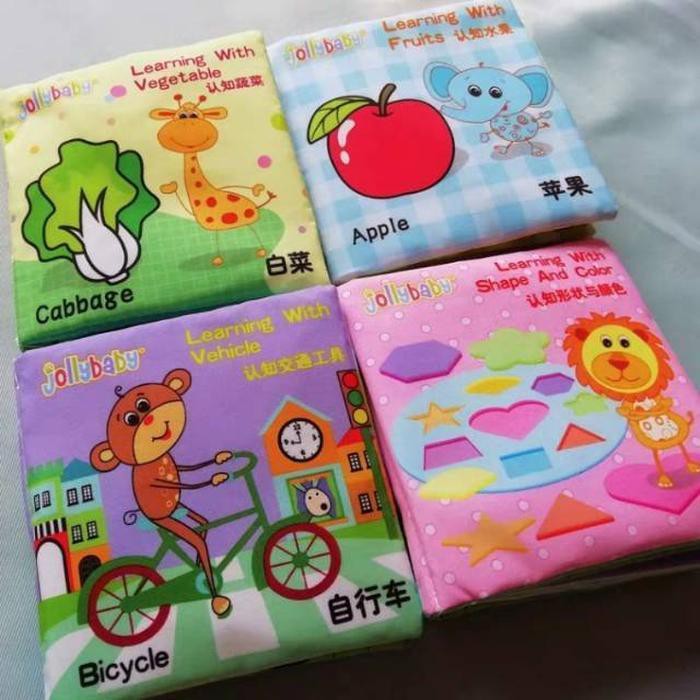 Buku Bantal Mainan Bayi Mainan Balita / Mainan Buku Kain Buku Cerita Bayi /Kado anak 1 2 3 4 5 Tahun