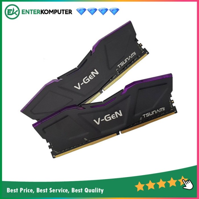 Ram V-GeN Tsunami DDR4 PC25600 3200Mhz Dual Channel 8GB (2x4GB) 16-18-18-36