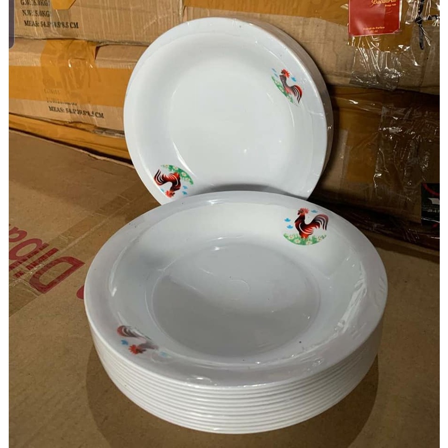 Piring Plastik Ayam Jago Mangkok Plastik Ayam Jago